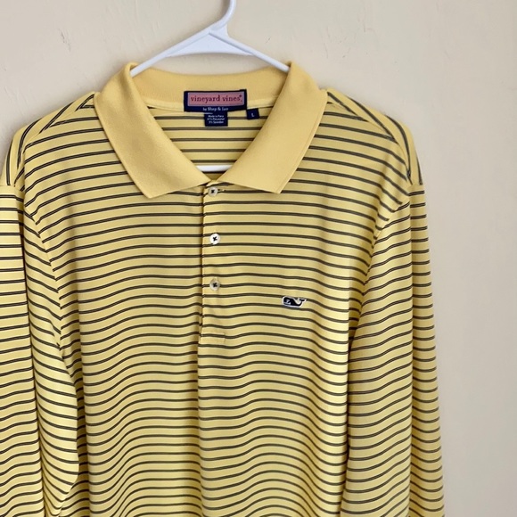 Vineyard Vines Striped Long Sleeve Polo Shirt - Picture 10 of 14